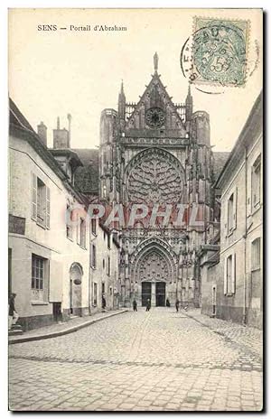 Carte Postale Ancienne Sens Portail D'Abraham