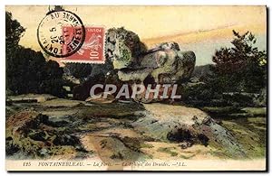 Carte Postale Ancienne Fontainebleau La forêt Le Sphinx Des Druides