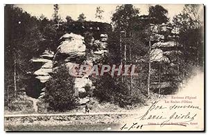 Carte Postale Ancienne Environs D'Epinal Les Roches D'Olima