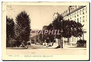 Carte Postale Ancienne Vittel Avenue Ambroise Bouloumie