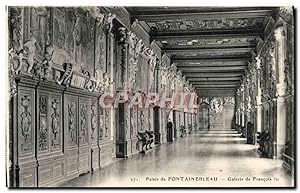 Carte Postale Ancienne Palais De Fontainebleau Galerie de Francois 1er