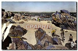 Carte Postale Moderne Beg Meil Rochers Et La Plage Des Oiseaux