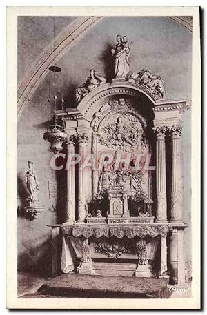 Carte Postale Ancienne Mezilles L'Autel De La Ste Vierge