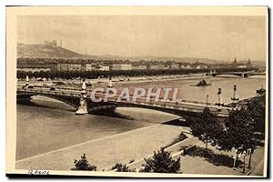Carte Postale Ancienne Lyon Le Rhone Et Le Pont Gallieni