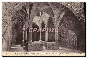 Carte Postale Ancienne île Saint Honorat Cloître de l'Abbaye de Lerins