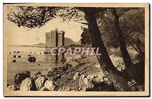 Carte Postale Ancienne îles de Lerins Saint Honorat L'Ancien Monastere Fortifie