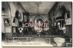 Carte Postale Ancienne Tombeau Du Cure D'Ars Intérieur De l'Eglise