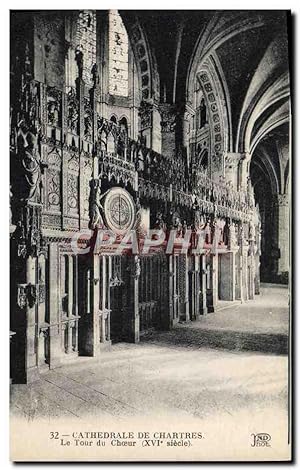 Carte Postale Ancienne Cathédrale De Chartres Le Tour Du Choeur