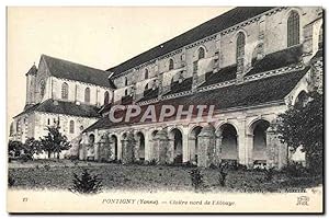 Carte Postale Ancienne Pontigny Cloître Nord De l'Abbaye