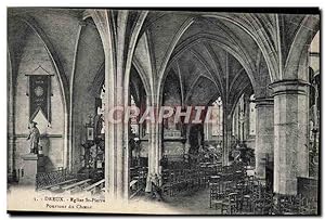 Carte Postale Ancienne Dreux Eglise St Pierre Pourtour du choeur
