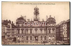 Carte Postale Ancienne Lyon L'Hôtel De Ville