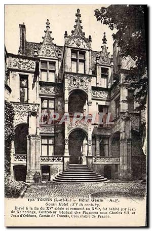 Carte Postale Ancienne Tours Hôtel Gouin