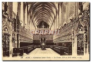 Carte Postale Ancienne Albi Cathédrale Sainte Cecîle Le choeur