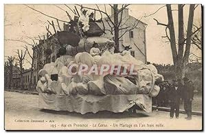 Carte Postale Ancienne Aix en Provence Le Corso Un mariage en l'an trois mille