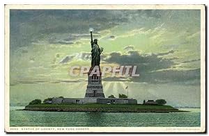 Carte Postale Ancienne Statue de la liberté Statue of Liberty New York harbor