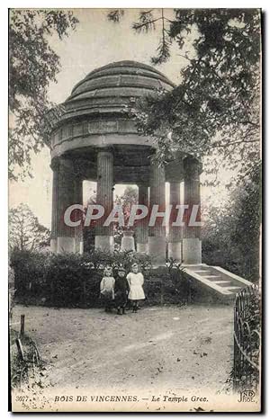 Carte Postale Ancienne Cartes Postales Paris Bois de Vincennes Le temple grec Publicite Comptoir ...