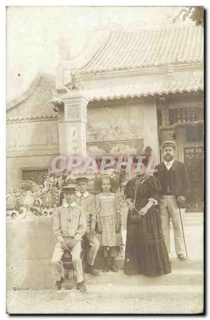 CARTE PHOTO Cartes Postales Laos Annam Pousse Pousse Exposition coloniale Paris