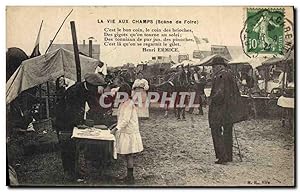 Carte Postale Ancienne Folklore La vie aux champs Scene de foire TOP