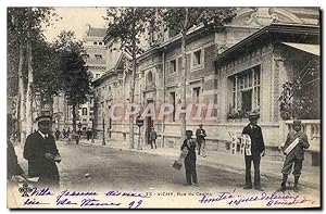 Carte Postale Ancienne Vichy Rue du casino Vendeur Cartes Postales TOP