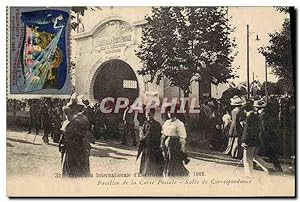 Carte Postale Ancienne Exposition internationale d'electricite Marseille 1908 Pavillon de la Cart...