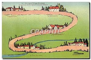 Carte Postale Ancienne Nos beaux villages normands Sur la route de Tomigny a Caumont l'Evente