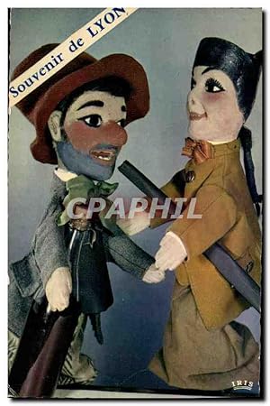 Image du vendeur pour Carte Postale Moderne Guignols Les marionnettes lyonnaises Guignol et Gnafron mis en vente par CPAPHIL