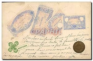 Carte Postale Ancienne Billets Piece 10 Francs Or