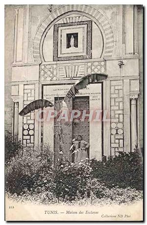 Carte Postale Ancienne Tunis Maison des Esclaves