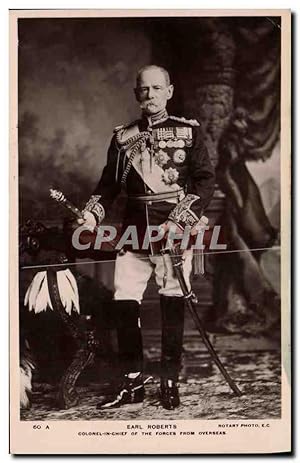 Carte Postale Ancienne Earl Roberts Colonel in chief of the Forces from overseas