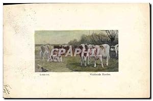 Bild des Verkufers fr Carte Postale Ancienne Vaches Vache Lokhorst Weidende Koeien zum Verkauf von CPAPHIL