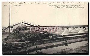 Carte Postale Ancienne Folklore Marais Salants Port St Louis du Rhone Recolte de sel