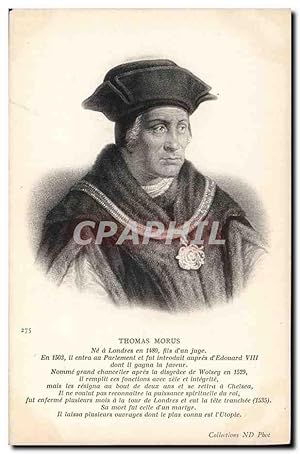 Seller image for Carte Postale Ancienne Thomas Morus Grand Chancelier for sale by CPAPHIL