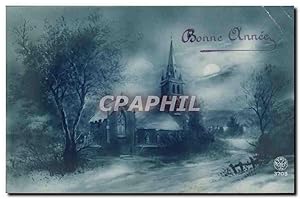 Carte Postale Ancienne Fantaisie Bonne année