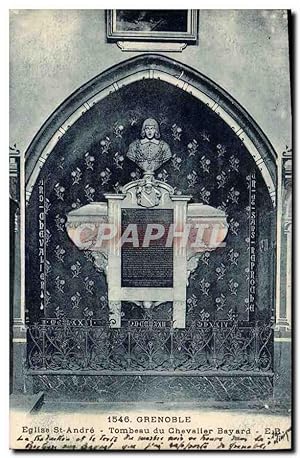 Image du vendeur pour Carte Postale Ancienne Mort Grenoble Eglise St Andre Tombeau du chevalier Bayard mis en vente par CPAPHIL