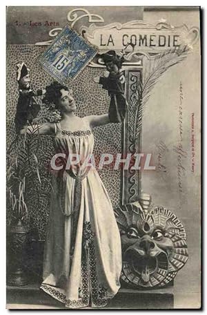 Image du vendeur pour Carte Postale Ancienne Fantaisie Femmes La comedie Marionnettes mis en vente par CPAPHIL