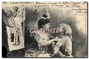 Bild des Verkufers fr Carte Postale Ancienne Fantaisie Femme Lecon de peinture zum Verkauf von CPAPHIL