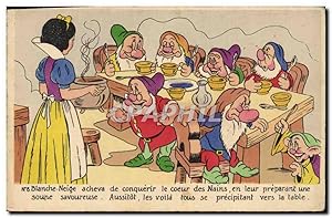 Image du vendeur pour Carte Postale Ancienne Fantaisie Walt Disney Blanche Neige et les sept nains mis en vente par CPAPHIL