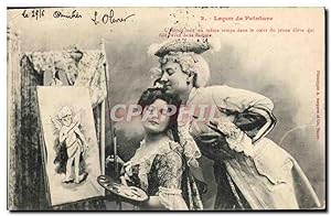 Bild des Verkufers fr Carte Postale Ancienne Fantaisie Femmes La lacon de peinture zum Verkauf von CPAPHIL