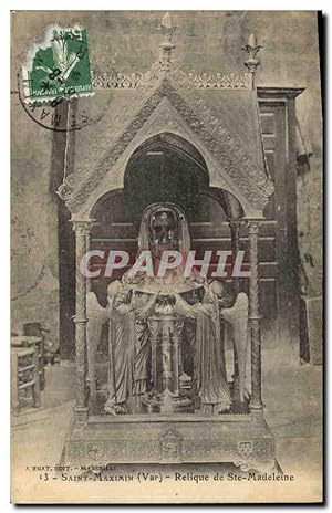 Carte Postale Ancienne Mort Saint Maximin Relique de Ste Madeleine