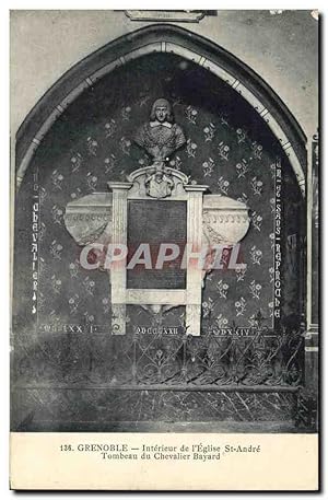 Image du vendeur pour Carte Postale Ancienne Grenoble Intrieur de l'glise St Andre Tombeau du Chevalier Bayard mis en vente par CPAPHIL
