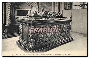 Seller image for Carte Postale Ancienne Bruges Eglise Notre Dame Tombeau de Marie de Bourgogne for sale by CPAPHIL