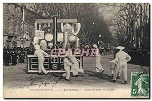 Carte Postale Ancienne Cuisine Aix en Provence Le Corso Grande batterie de cuisine