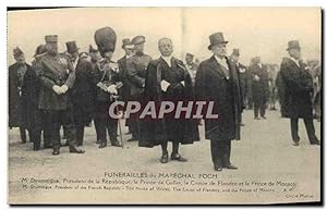 Carte Postale Ancienne Funerailles du Marechal Foch M Doumergue President de la Republique Le Pri...