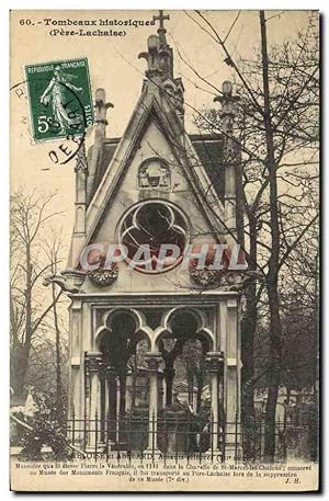 Carte Postale Ancienne Pere Pere Lachaise Heloise et Abelard