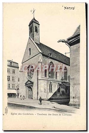 Carte Postale Ancienne Nancy Eglise des Cordeliers Tombeau des Ducs de Lorraine