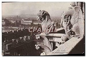 Carte Postale Ancienne Gargouille Paris Notre Dame