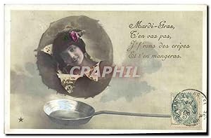 Carte Postale Ancienne Cuisine Enfant Mardi Gras