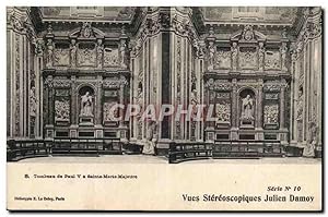 Carte Postale Ancienne Tombeau de Paul V a Sainte Marie Majeure