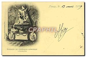 Carte Postale Ancienne Nancy Tombeau de Catherine Opalinska a Bonsecours (carte 1899)
