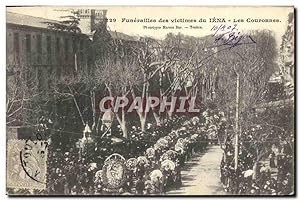 Carte Postale Ancienne Funerailles des victimes du Iena Les couronnes